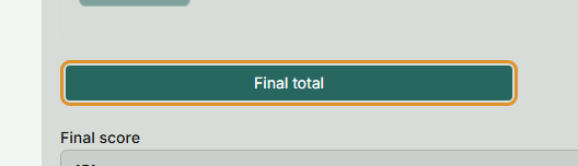 The Final total and Each target toggle buttons in the scorecard entry section