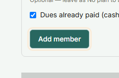 The Add member button on the Members page