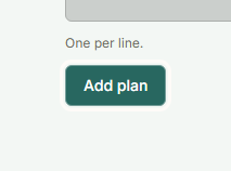 The Add plan button on the Plans page
