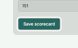 The Save scorecard button in a shoot's Enter a scorecard section