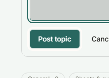 The Post topic button on the new-topic form