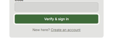 The Verify & sign in button on the email-code step